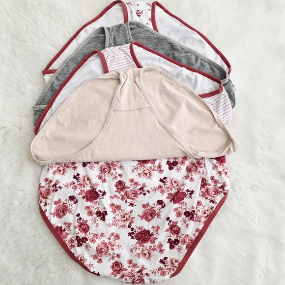 LAURA ASHLEY🌹5-PACK COTTON SPANDEX PANTIES SIZE L - Picture 6 of 6